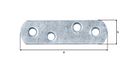 Vorschaubild Alberts® Flachverbinder mit abgerundeten Enden 16x57 mm
