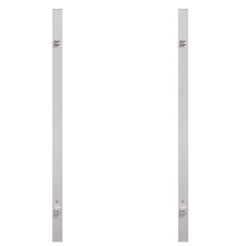 Traumgarten Torpfostenset zum Einbetonieren für Doppeltor Höhe 850 mm weiß