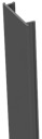 Vorschaubild GroJa Stecksystem Alu-Abdeckleiste, 190 cm für 7x7er u. 9x9er Pfosten