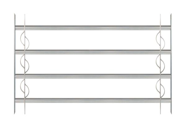 Alberts® Fenstergitter Secorino Style,ausziehbar,galv.blau verzinkt,HxB-B 600x1000-1500mm 