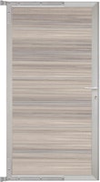T&J TJÖRN Tor Komplettset 90 x 175 cm, Alu-Rahmen Silber