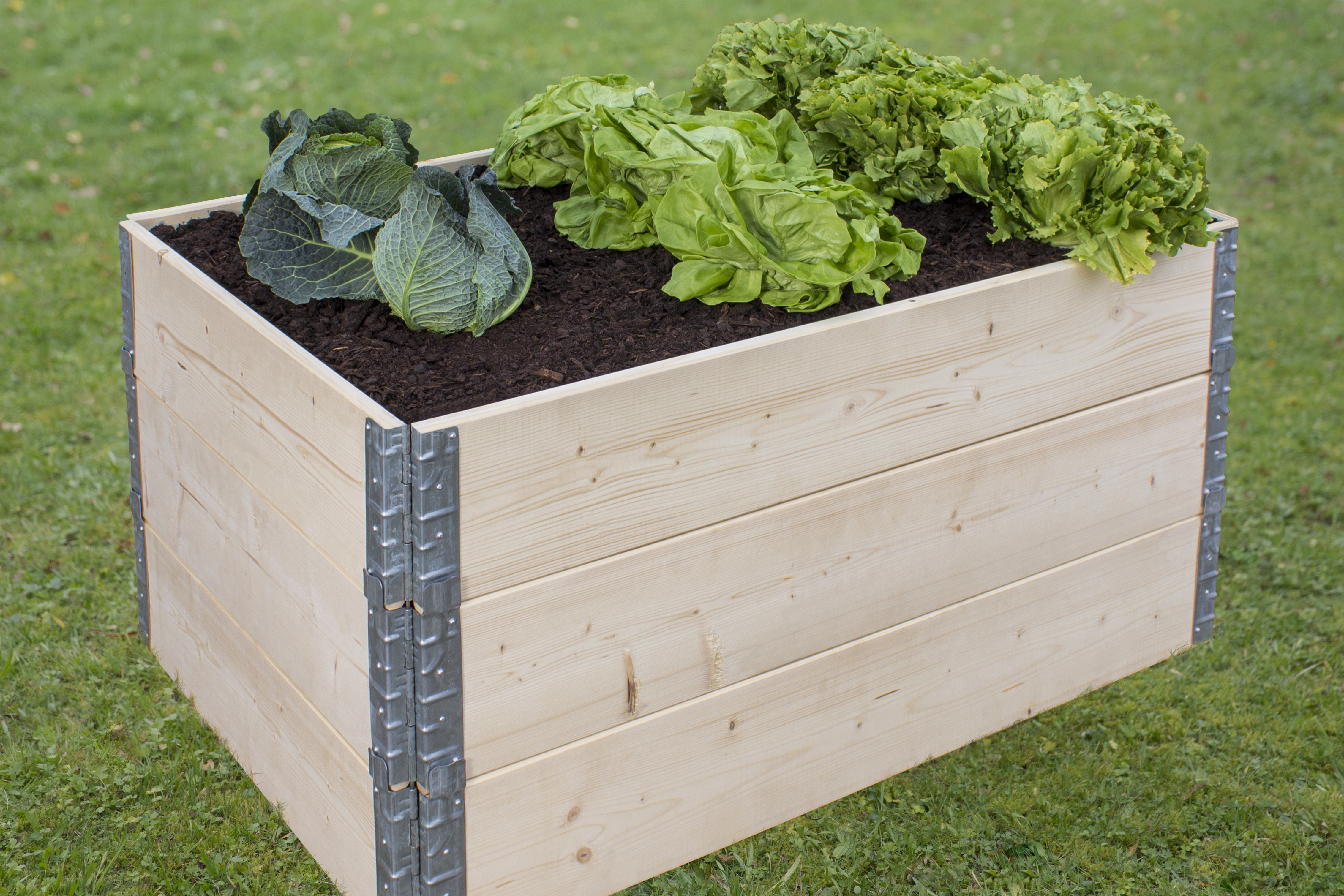 BM Hochbeetstecksystem, 120 x 80 x 20cm, Fichte natur