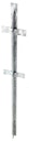 Vorschaubild GAH ALBERTS Zaunpfosten T-Profil fvz. 40x40x1200 mm 1200/40/40 fvz