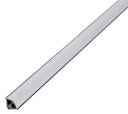 Vorschaubild Alberts® Abschlussleiste,sk.2-tlg.m.Gummilippe,PVC m.ALU-Einl,silber,LxBxH 2600x15x15mm 433727