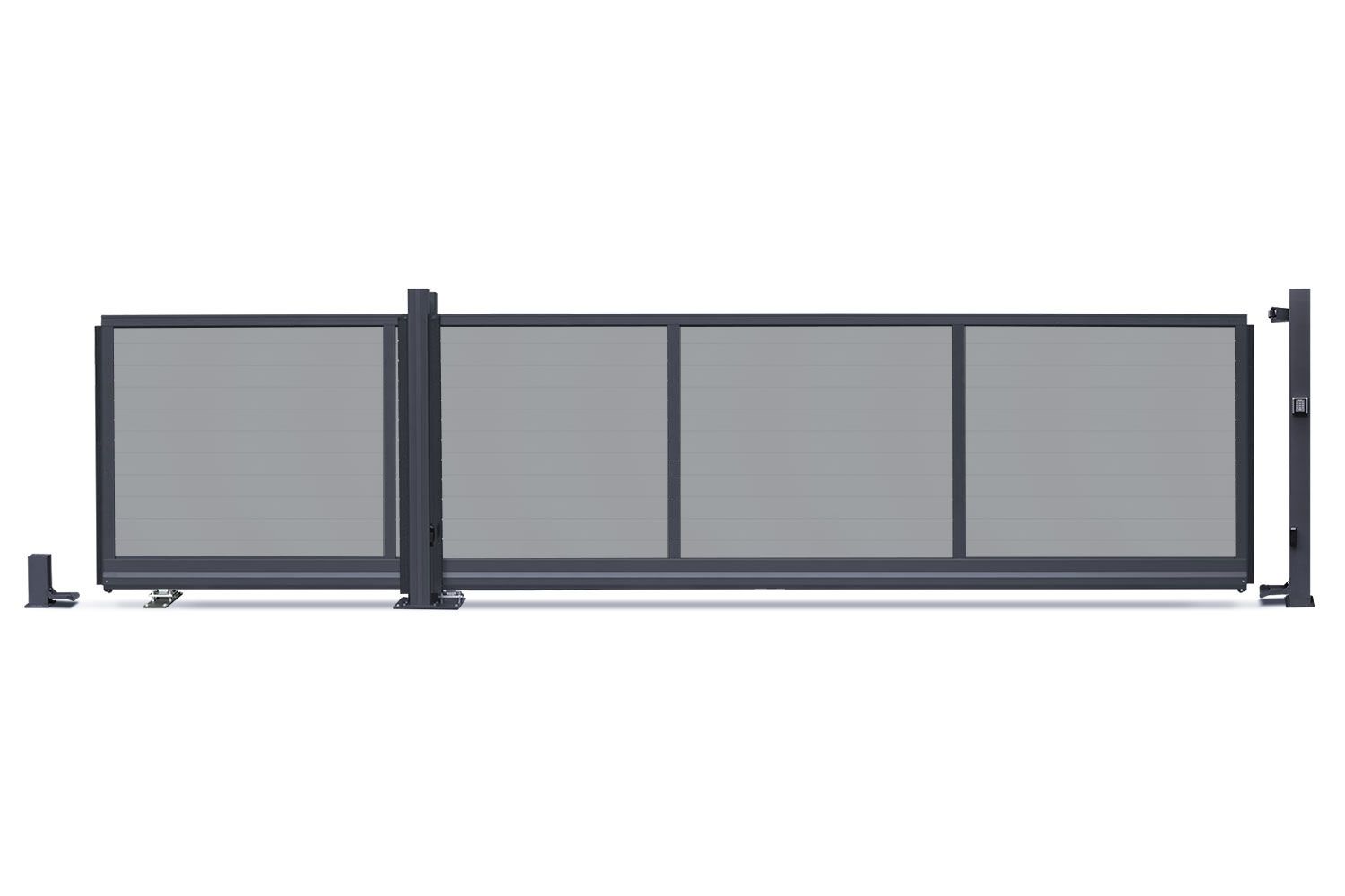 dz VIDUAL Slide Schiebetor Snap 140 x 20 mm Klickprofil