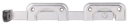 Vorschaubild Alberts® Doppeltorüberwurf,für schmale Rahmenhölzer, galvanisch verzinkt dickschichtpassiviert, Gesamtlänge 335mm 209803