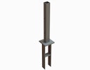 Vorschaubild OSMO Pfostenanker für Aluminiumpfosten Typ B/C/E