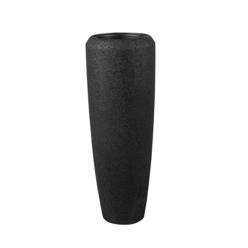 Klocke Design Pflanzgefäß/Bodenvase 2er Set schwarz ⌀ 34 cm x H 75/97 cm