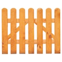 Vorschaubild T&J SUNLINE-Serie Vorgartentor, 100 x 85 cm, pinienfarbig lasiert, Staketen 16/90 mm, Riegel 22/70 mm