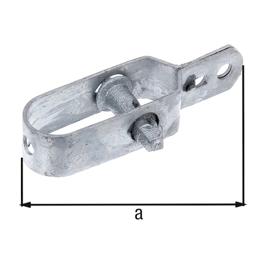 Alberts® Drahtspanner mit Stahlnuss, verzinkt, grün Kst.b., Gesamtlänge 100 mm, Größe 2 610692