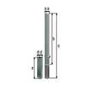 Vorschaubild Alberts® Absperrpf.Passau herausnb.Dreik.,fvz.,weiß2 rote Ringn,1 Öse,z.Einb.,Pf.70x70 mm 781583