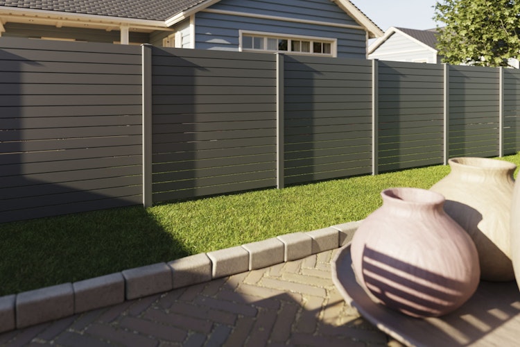 dz Alu Steckzaunelement VIDUAL Pure 100 für Pfosten 90/90 mm