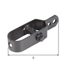 Vorschaubild Alberts® Drahtspanner, verzinkt, anth. Kst.b., Gesamtlänge 115 mm 611378