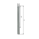 Vorschaubild Alberts® Absperrpf. Standard SK fvz.,z.Einb.,2 Ösen, Pf. 70x70 mm Höhe über Boden 1000 mm 782962