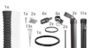 Vorschaubild Alberts® Set Maschendrahtzaun,anthr.-met.,m.Bodenh.,Höhe:1250mm,Länge:25m 634643
