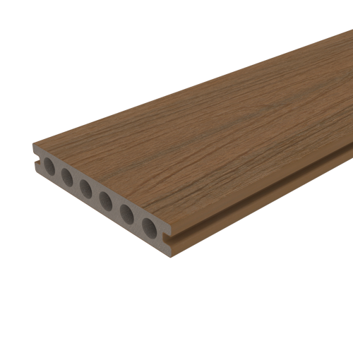 NewTechWood Deluxe WPC-Terrassendiele Hohlkammer Teak  23 x 138 mm