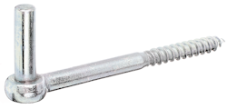 Alberts® Kloben z. Einschrauben, galvanisch verzinkt dickschichtpassiviert, Dorn ⌀13 mm, L:165 mm, Gewinde-L: 65 mm 312237