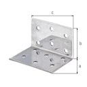 Vorschaubild Alberts® Lochplattenwinkel Edelstahl  40x40x60 mm