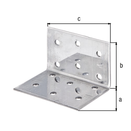 Alberts® Lochplattenwinkel Edelstahl  40x40x60 mm