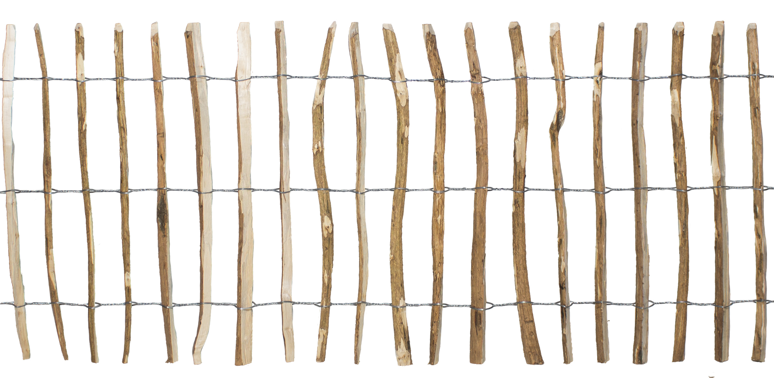 BM Rollzaun Haselnuss unbehandelt -Verschiedene Höhen-