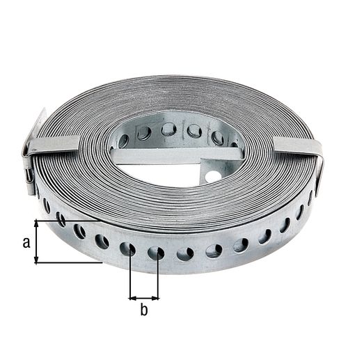 Alberts® Lochband Breite verzinkt 20 mm Länge 10 m