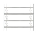 Vorschaubild Alberts® Fenstergitter Secorino Style,ausziehbar,galv.blau verzinkt,HxB-B 600x700-1050mm 