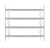 Alberts® Fenstergitter Secorino Style,ausziehbar,galv.blau verzinkt,HxB-B 600x700-1050mm 