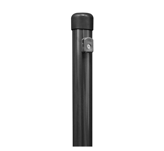 Alberts® Zaunpf,zinkp.anthrazit-metall.,Kst.b,Länge1750mm,Pfostenst.⌀38mm,Geflechth1250mm 613136