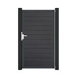 GroJa BasicLine Schmal Einzeltor Rahmen Aluminium Anthrazitgrau 1000 x 1800 mm GroJa BasicLine Schmal Einzeltor Rahmen Aluminium Anthrazitgrau 1000 x 1800 mmZubehörbild