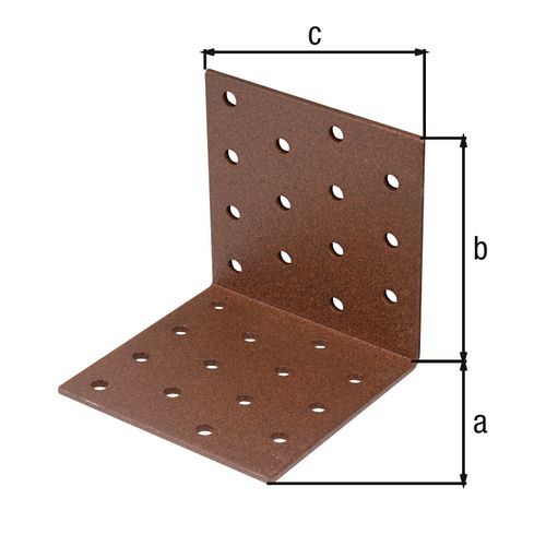 Alberts DURAVIS® Lochplattenwinkel 80x80x80mm