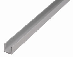 Alberts® U-Profil, Alu, versch. Größen