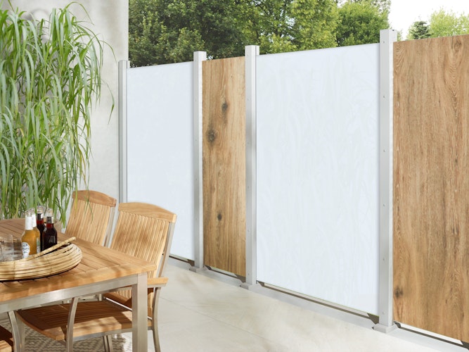 Traumgarten SYSTEM Board Keramik XL Zaunfeldset 1800 x 1800 mm