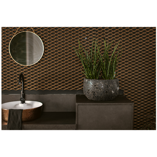 Vosteen Design Blumentopf /  Pflanzgefäß Terrakotta schwarz ø 37 cm x H 22 cm