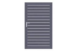 dz VIDUAL Swing Einzeltor Line 100 x 20 mm Rechteckprofil  Distanz 10 mm 