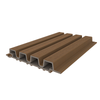 Handmuster-NewTechWood Fassadenverkleidung Castellation Pro 35 - Teak