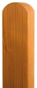 Vorschaubild BM Zaunpfosten 90 x 90 mm vierkant Fichte Kopf gerundet farbig