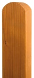 BM Zaunpfosten 90 x 90 mm vierkant Fichte Kopf gerundet farbig BM Zaunpfosten 90 x 90 mm vierkant Fichte Kopf gerundet farbigZubehörbild
