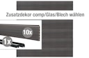 Vorschaubild dz Alu Steckzaunelement VIDUAL Comp-Co WPC 140 für Dekorelement & Pfosten 72/72 mm