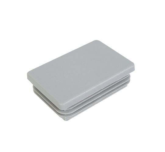 Alberts® Pfostenkappe für Vierkant-Metallpfosten, Kunststoff, grau, 60x40 mm 657765