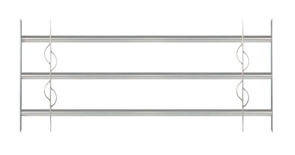 Alberts® Fenstergitter Secorino Style,ausziehbar,galv.blau verzinkt,HxB-B 450x1000-1500mm 