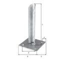 Vorschaubild Alberts® Zaunsystem Fix-Clip Pro Pfostenfuß Ø34mm