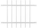 Vorschaubild Alberts® Fenstergitter Friedberg f.Außenwand feuerverzinkt weiß BxH 940x740 mm 