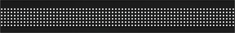 OSMO ALU Dekor Quadrat 19x253, 184cm Alu Anthrazit
