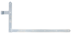 Alberts® Tor-Winkelband, Abschluss spitz, unten, galvanisch verzinkt dickschichtpassiviert, HxL 400x800mm,Rolle ⌀16mm 313135