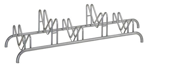 Alberts® Mehrfach-Fahrradständer freist.,fvz, Einstellplätze 5, LxT 1450x515 mm 692650
