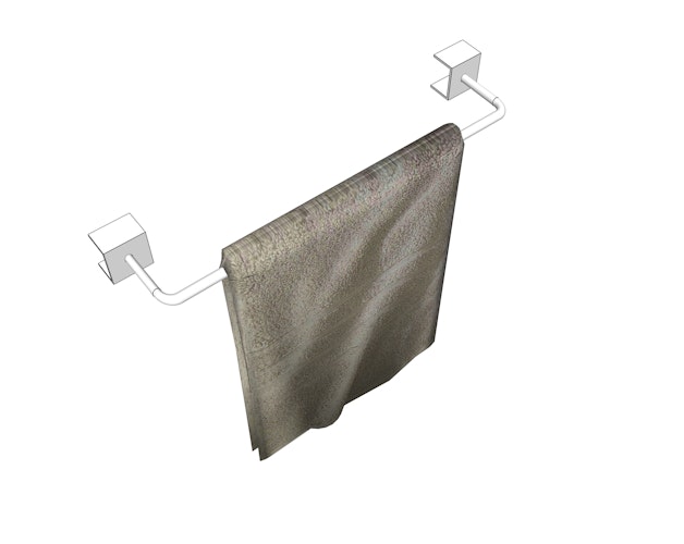 WWOO Edelstahl Handtuchhalter (40 x 6,5 cm)