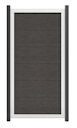 Vorschaubild GroJa Viento Designzaun Typ Hochkant 90x180 mit Rahmen Silber