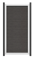 GroJa Viento Designzaun Typ Hochkant 90x180 mit Rahmen Silber