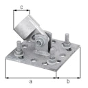 Vorschaubild Alberts® Zaunsystem Fix-Clip Pro Strebenplatte