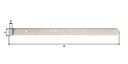 Vorschaubild Alberts® Ladenband 600x40 mm ⌀13 mm Edelstahl